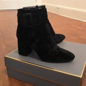Louise et Cie Black Velvet Booties - Worn once!